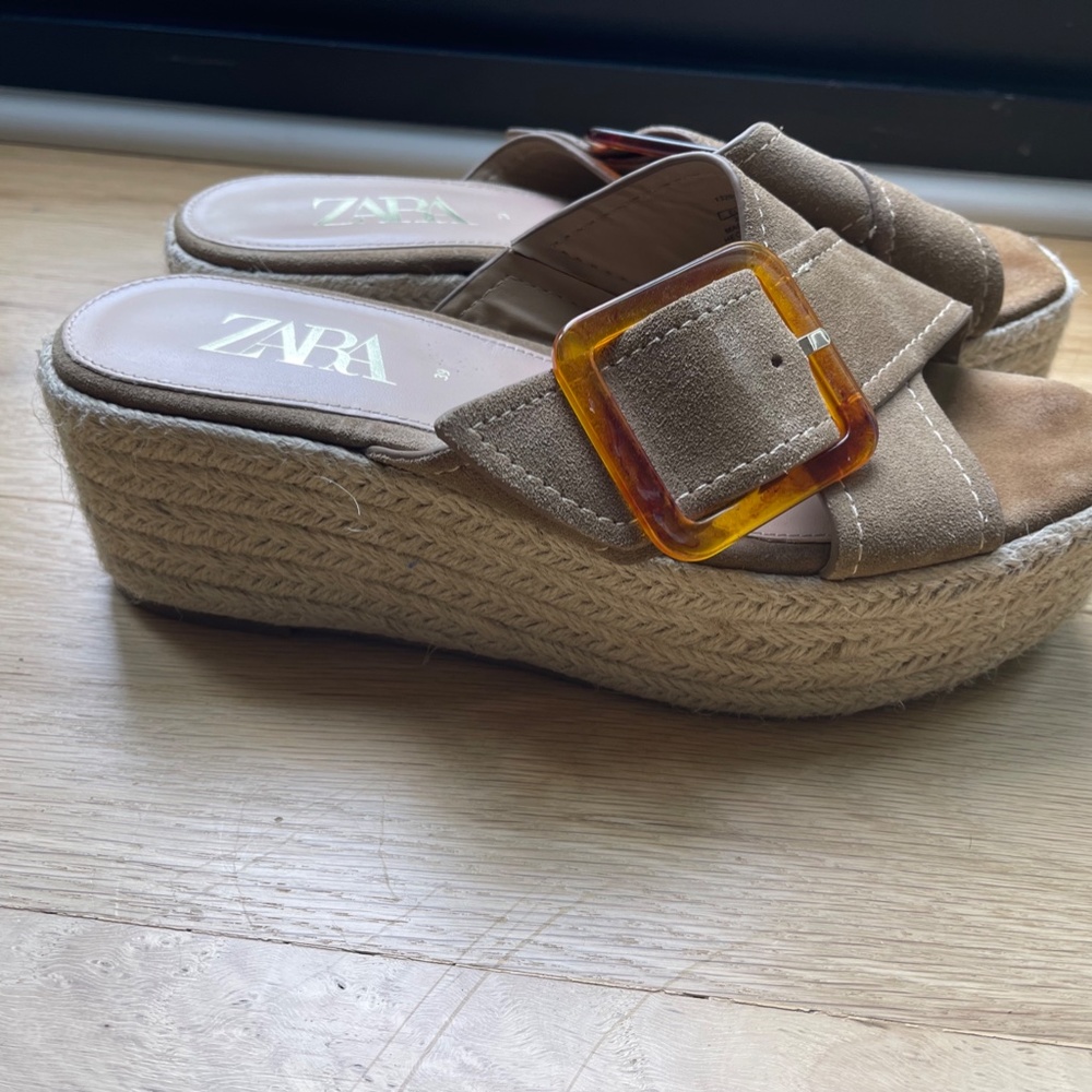 Zara Platform Slides - Espadrilles